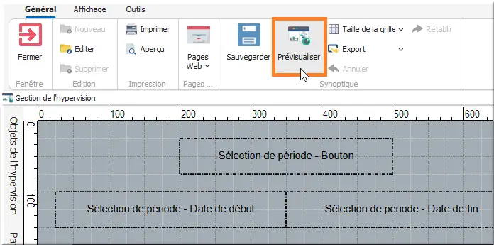 Prévisualisation de la page sous LINA